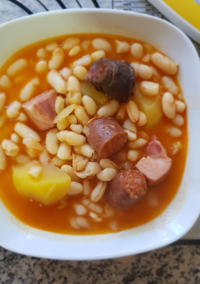 Una foto de Chícharos con bacon
