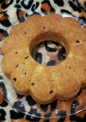 عکسی از دستور کیک کشمشی زعفرانی 😋