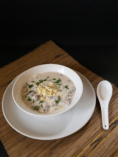 A picture of Chunky Mushroom Soup.