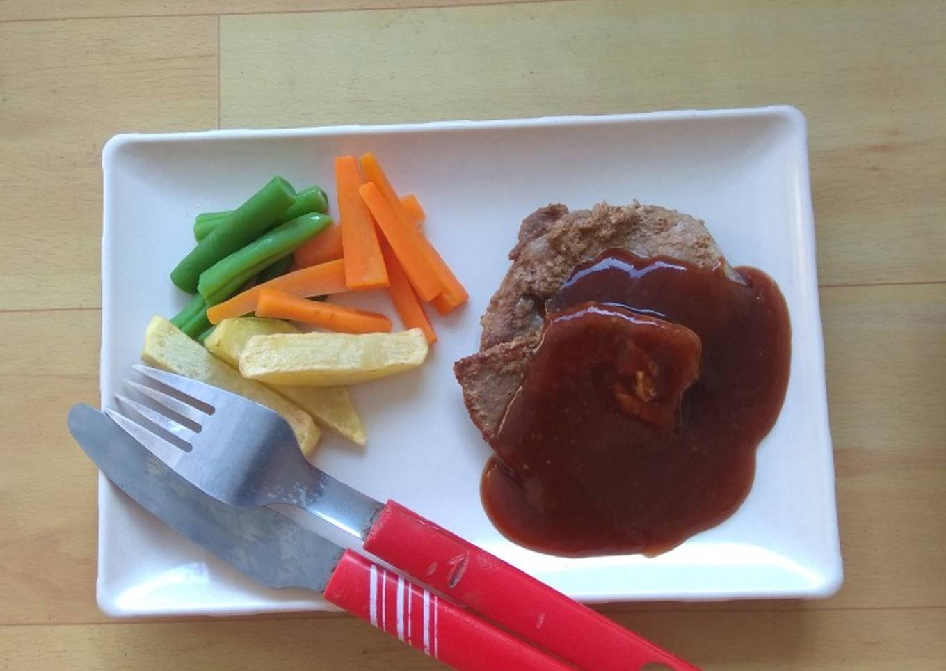 Beef Steak Brown Saus