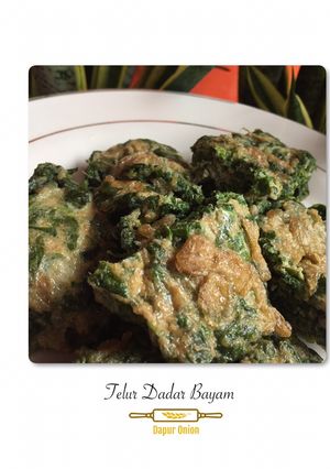 Foto resep Telur dadar bayam