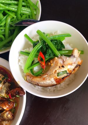 Hình của món Cá dứa (cá sát) kho tộ.