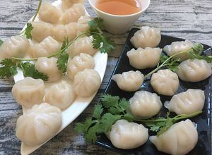 Hình của món Bánh Há cảo nhân tôm.