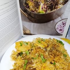 A picture of Sindhi Mutton Biryani.