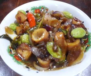 Cara Cepat Tumis Cumi Asin Pete Kecap Manis Enak dan Sehat
