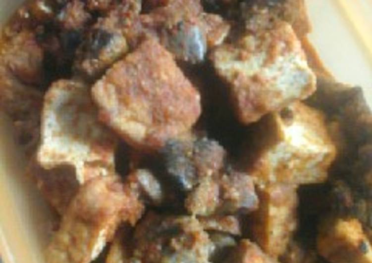 Bagaimana Membuat Sambalado tahu dan ati ayam yang Enak Banget