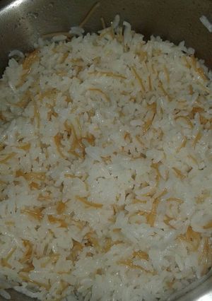 صورة لوصفة رز مع شعيريه