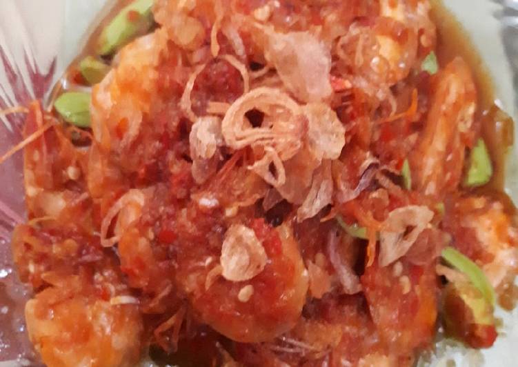 Udang Balado Tumis Pete