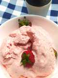 Ice cream stoberi 🍓 homemade