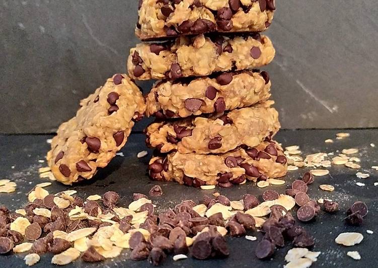 Recette De Cookies healthy aux flocons d&#39;avoine et chocolat - IG bas