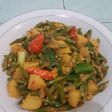 Buncis kentang bumbu kuning