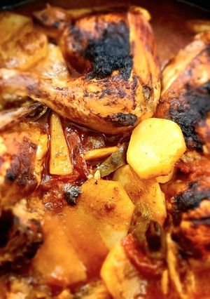 صورة لوصفة صينية بطاطس بالفراخ 😋