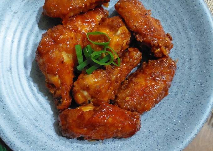 Resep Fire Chicken Wings ala Richeese. 
