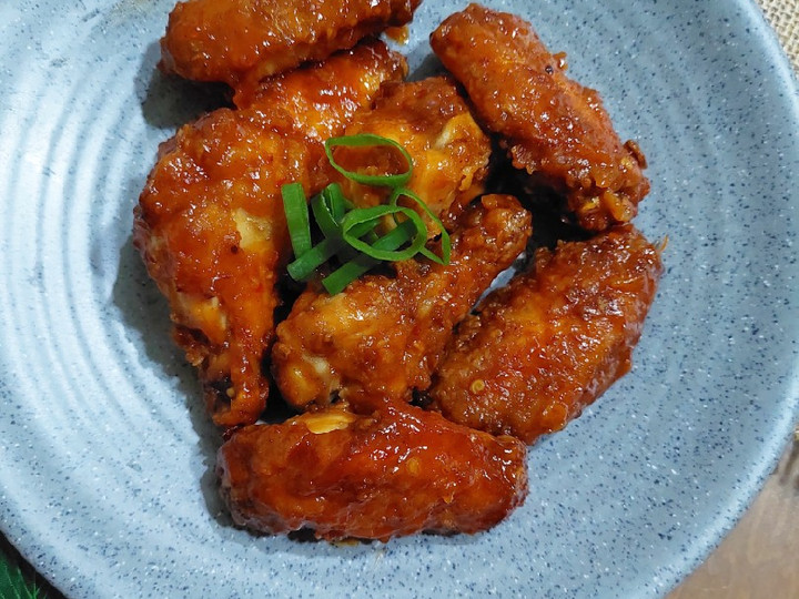 Resep Fire Chicken Wings ala Richeese, Enak