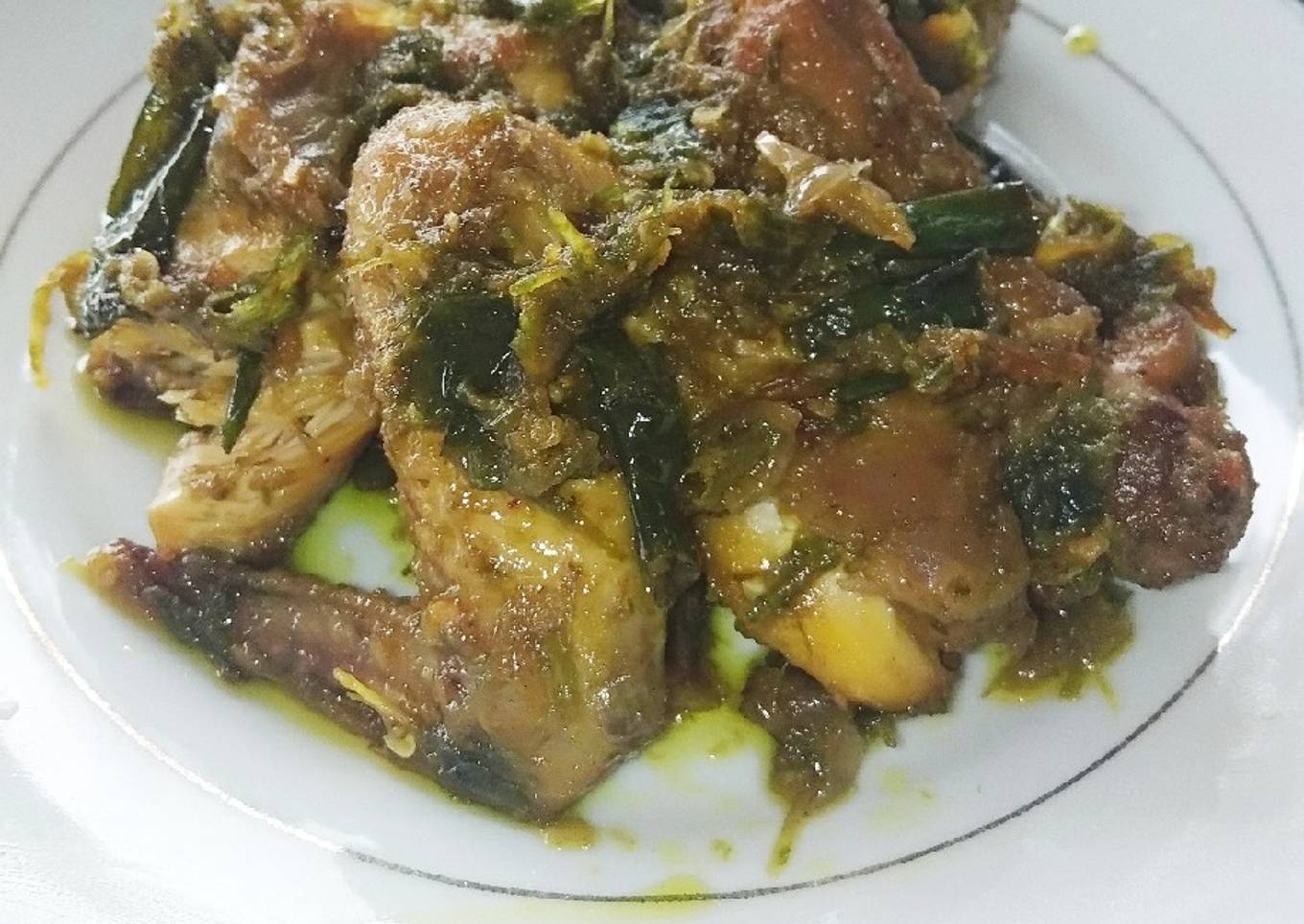 Ayam goreng sambal hijau
