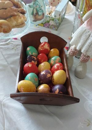 Φωτογραφία της συνταγής Πασχαλινά αυγά!!!🐰🐣❤️