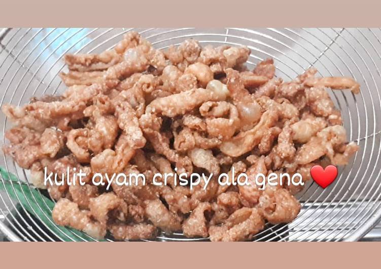 Cara Gampang Menyiapkan Kulit ayam crispy/goreng tanpa minyak (dijamin awet kriuk) yang Menggugah Selera