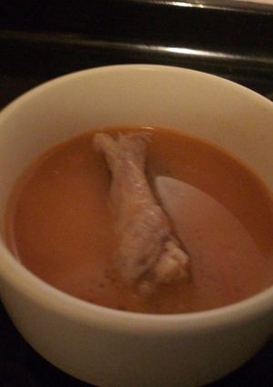 A picture of Classic chicken soup.
