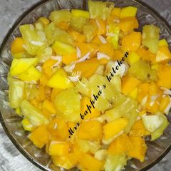 A picture of Kaddoo fruit salad.