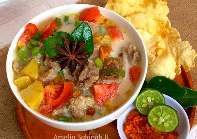 Resep Soto Betawi Kuah Susu And Santan Oleh Amelia Sakinah R Ggs