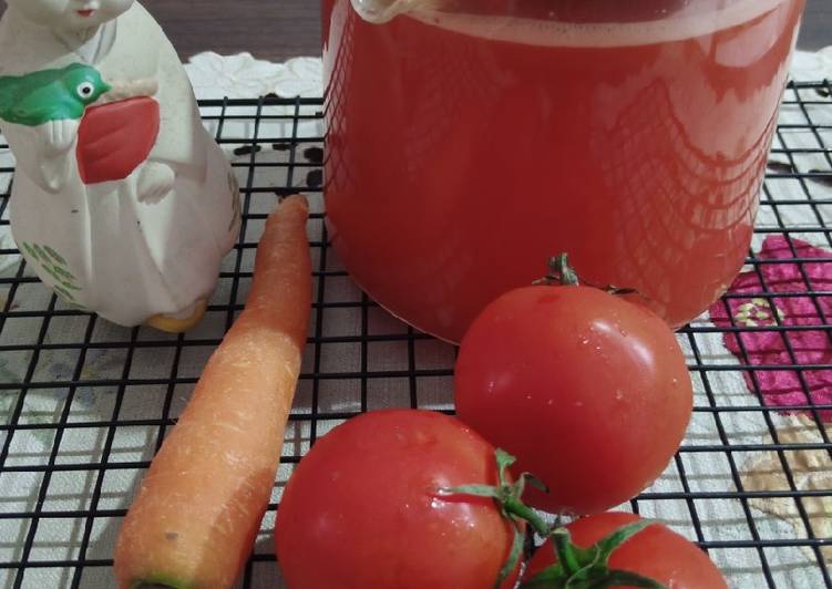 Resep Sari Buah Tomat Wortel Ala Dapur Saya😍, Mudah Banget