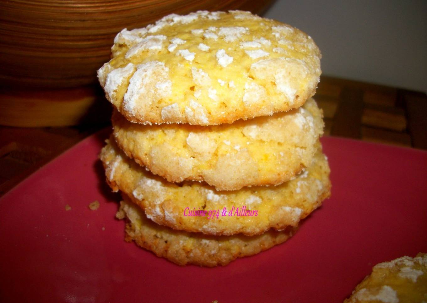 Biscuits craquelés au citron