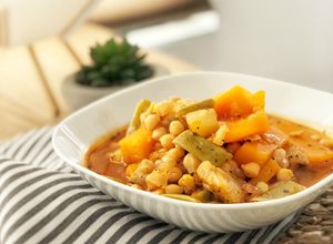 Una foto de Olla Gitana de calabaza y pera en Olla GM modelo H - Cocido vegano
