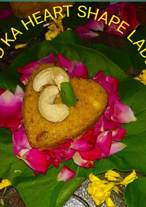 A picture of Gond ka Heart Shape Laddoo.