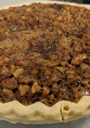 A picture of Mrs. L.B.J.'s Pecan Pie.
