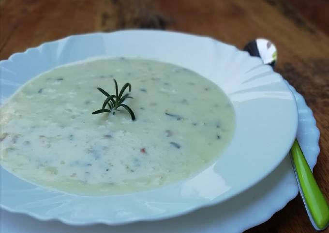 Potato rosemary soup