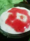Leche con sémola y trocitos de manzana