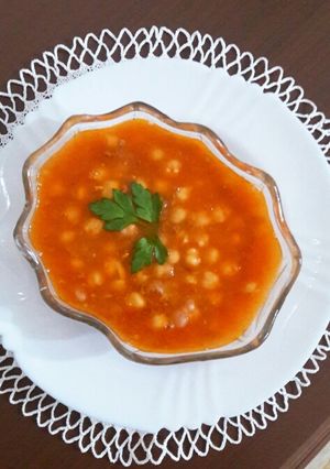 صورة لوصفة حمص باللحم
