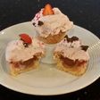 Fresh Strawberry Chocolate Truffle Cupcakes with Fresh Strawberry Whipped Cream Frosting
