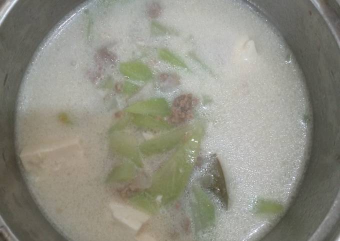 Anti Ribet, Memasak Sayur Labu santan + tahu &amp; daging sapi giling (menu bayik 14m) Bahan Sederhana