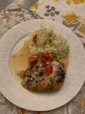 Lemon and Caper Chicken Piccata w Lemon Risotto