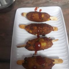 A picture of Sweet corn and potato seekh pakode.