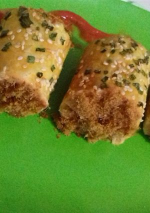 Foto resep Beef floss roll mini 🍔🍞🍕