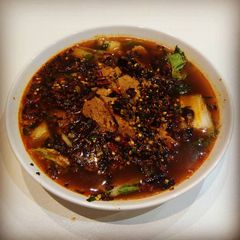 A picture of Water-boiled gluten - Shui Zhu Mian Jin.