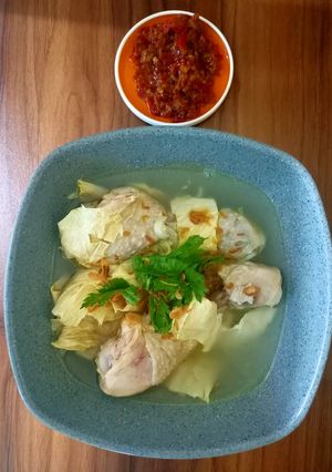 Foto resep Sup ayam kembang tahu