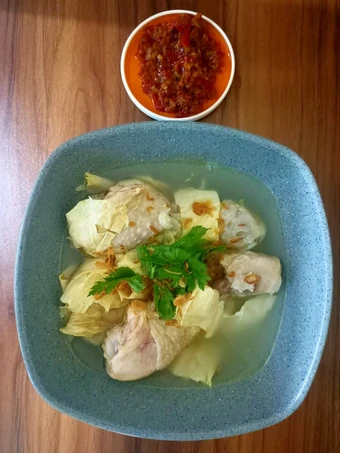 Langkah Mudah untuk Menyiapkan Resep Sup ayam kembang tahu yang Lezat Sekali Anti Ribet, Mantap