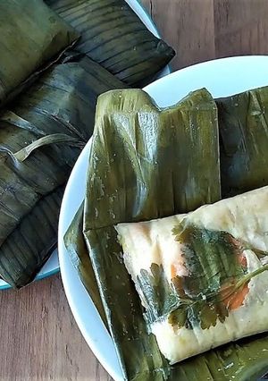 Una foto de Tamales de calabaza