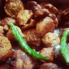 Bajra flour Pakora A picture of Bajra flour Pakora.