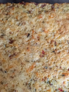 Una foto de PASTEL DE ARROZ, VERDURAS Y CARNE