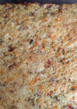 Una foto de PASTEL DE ARROZ, VERDURAS Y CARNE