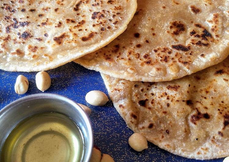 Simple Way to Prepare Ultimate Peanut jaggery paratha(shengaholige)