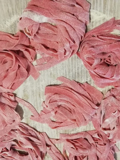 Foto di Tagliatelle con barbabietola