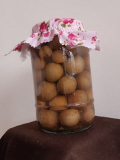 عکسی از دستور ترشی گوجه سبز