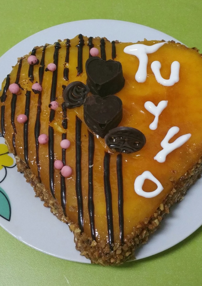 Una foto de Tarta corazón de San Valentín