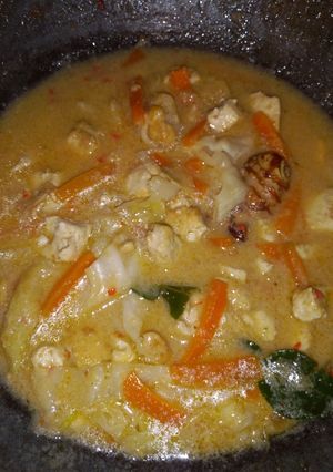 Foto resep Tahu kubis masak santan