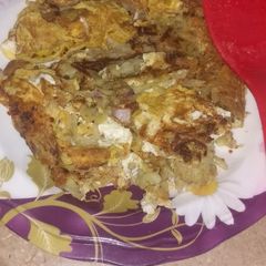 A picture of Hash brown omlette.